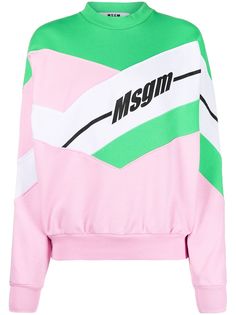 MSGM толстовка с длинными рукавами и абстрактным принтом
