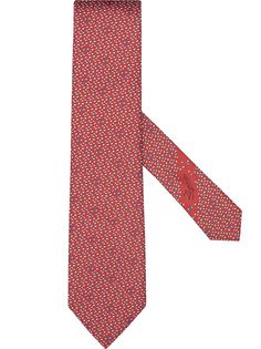 Ermenegildo Zegna fish-print silk tie