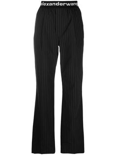 T By Alexander Wang спортивные брюки с логотипом на поясе