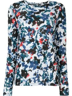 Proenza Schouler FLORAL TISSUE JERSEY T-SHIRT