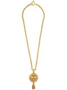 Chanel Pre-Owned длинное колье 1994-го года с логотипом CC