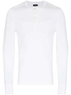 Tom Ford футболка Henley с длинными рукавами