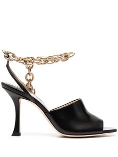 Jimmy Choo босоножки Sae 90 с цепочками