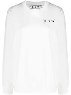 Off-White толстовка с логотипом Liquid Melt Arrow