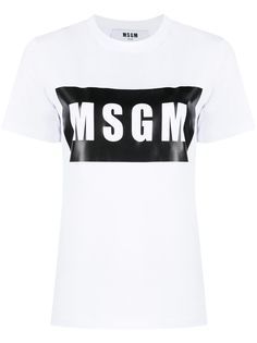 MSGM футболка с логотипом
