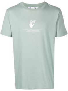 Off-White футболка с короткими рукавами и графичным принтом