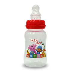 Бутылочка Babyland ортодонтическая соска с антиколиковым клапаном, полипропилен, 6-18 мес, 300 мл