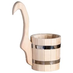 Добропаровъ Ковш из липы с вертикальной ручкой, 0.8 л бежевый