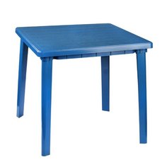 Стол обеденный садовый Альтернатива квадратный, синий Alternativa