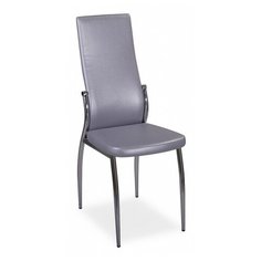 Стул Домотека Милано, металл/искусственная кожа, цвет: C1/C1 серый/серебристый