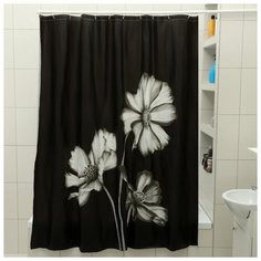 Штора для ванной Доляна Герберы 180x180 герберы