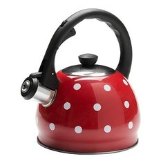 MAYER & BOCH Чайник 25893 2 л, красный в белый горох