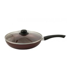 Сковорода NaturePan Rubin RP24/кр 24 см с крышкой, бордовый
