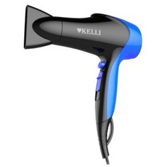 Фен Kelli KL-1121 черный/голубой