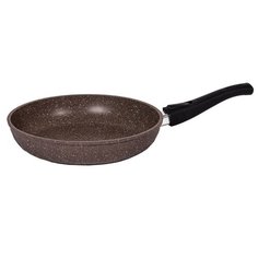 Сковорода Мечта Бриллиант Гранит 30 см со съемной ручкой, съемная ручка, гранит brown