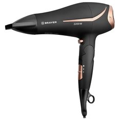 Фен BRAYER BR3000 черный/бронзовый