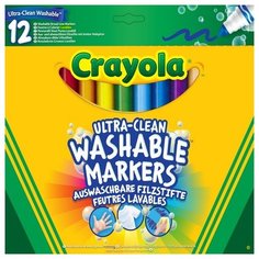 Crayola Фломастеры смываемые 12 шт. (58-8329)