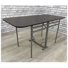 Стол кухонный Мир стульев Книжка-3, раскладной, ДхШ: 18 х 70 см, длина в разложенном виде: 154 см, искра/венге