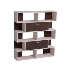 Стеллаж Мама Удобный 6 полок, материал: ЛДСП, ШxГxВ: 120х26х134 см, венге/венге светлый Mama