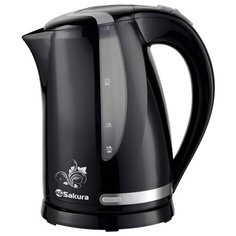 Чайник Sakura SA-2318BKG, черный/серый