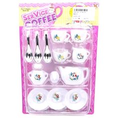 Набор посуды Наша игрушка Чаепитие 0799-60 белый