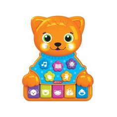 Развивающая игрушка Азбукварик Музыкальные зверята. Котик оранжевый