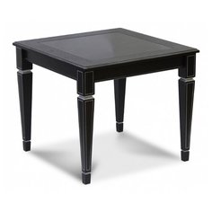 Столик журнальный Мебелик Васко В 82С, ДхШ: 60 х 60 см, венге/серебро