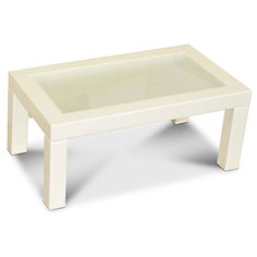 Столик журнальный Мебелик Сакура 3, ДхШ: 90.5 х 50.5 см, слоновая кость