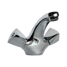 Смеситель для раковины (умывальника) MEGA BREEZE СУ-10 ручки Л, хром однорычажный