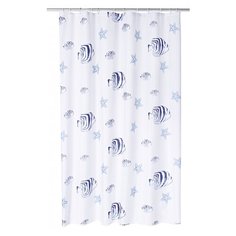 Штора для ванной RIDDER Skalar 180х200 синий/голубой