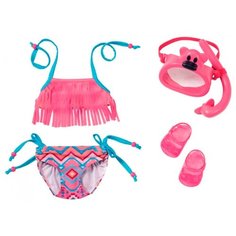 Zapf Creation Комплект одежды для летнего отдыха для куклы Baby Born 823750 розовый