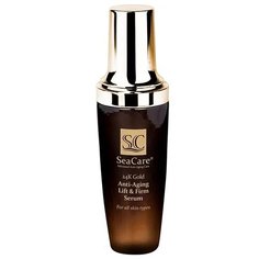 Сыворотка SeaCare 24K Gold Anti-Aging Lift & Firm Serum антивозрастная подтягивающая и повышающая упругость с Реноваж, Золотом и Витамином Е, 50 мл
