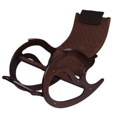 Кресло-качалка Мебелик Тенария 2 размер: 95х56 см, обивка: ткань, цвет: темно-коричневый