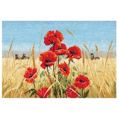 Овен Набор для вышивания Лето, поле, маки 20 х 31 см (1010)