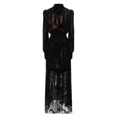 Платье из вискозы и шелка Balmain