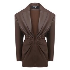 Кожаный жакет Balmain