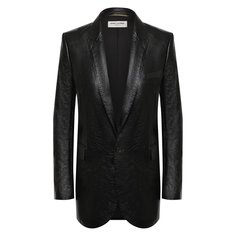 Кожаный жакет Saint Laurent
