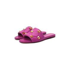 Кожаные шлепанцы Valentino Garavani Upstud Spike Valentino