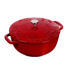 Кокот Staub "Зимний" 24 см вишневый