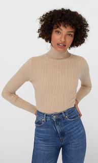 Stradivarius Свитер С Высоким Воротником Женская Коллекция Пестро-Бежевый S