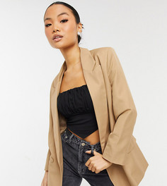Бежевый пиджак ASOS DESIGN Petite