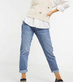 Голубые джинсы в винтажном стиле с завышенной талией New Look Petite-Голубой