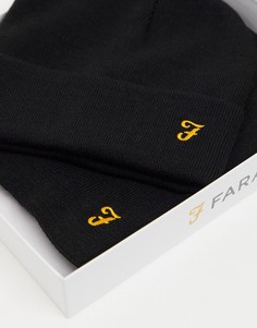 Комплект: шапка и шарф Farah-Черный цвет