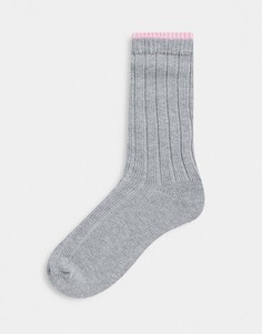 Серые носки до щиколотки ASOS DESIGN-Серый