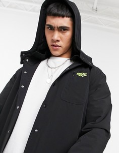 Черная куртка со съемным капюшоном Hi-Tec-Черный цвет