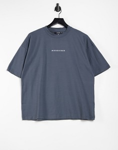 Серая oversized-футболка Missguided-Серый