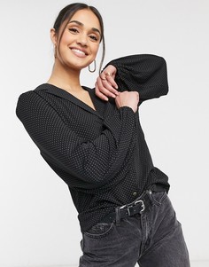 Черная блузка на пуговицах Gestuz Colina-Черный цвет