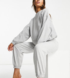 Серые меланжевые oversized-джоггеры для дома ASOS DESIGN Maternity-Серый