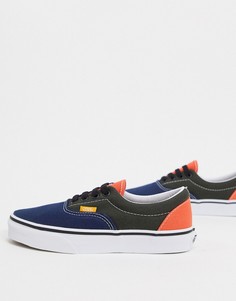 Разноцветные кроссовки с фиолетовыми вставками Vans Era-Многоцветный