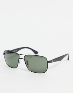 Солнцезащитные очки в тонкой оправе Ray-Ban 0RB3516-Черный цвет